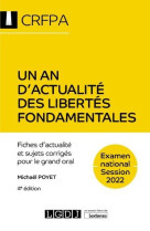 Un an d-actualite des libertes fondamentales - crfpa - examen national session 2022 - fiches d-actua