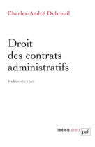 Droit des contrats administratifs