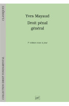 Droit penal general