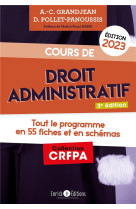 Cours de droit administratif 2023 - tout le programme en 55 fiches et en schemas