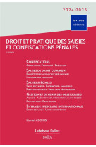 Droit et pratique des saisies et confiscations penales 2024/2025 3ed