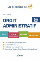 Droit administratif 2023/2024 - cours - qcm - exercices - corriges